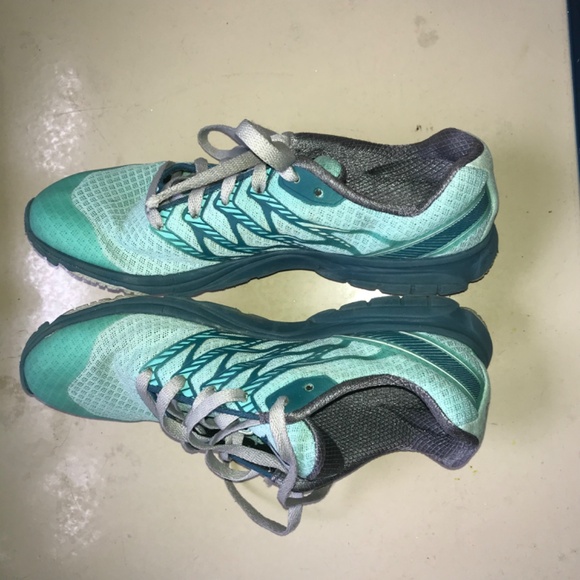 Merrell Bare Access trail running teal performance sneakers - Picture 11 of 15